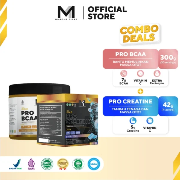 [BUNDLE] MUSCLE FIRST Pro BCAA 300gr + Pro Creatine Box