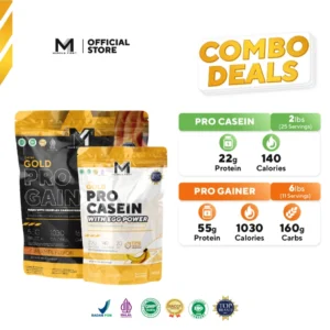 [BUNDLE] MUSCLE FIRST Pro Casein 2lbs + Pro Gainer 6lbs