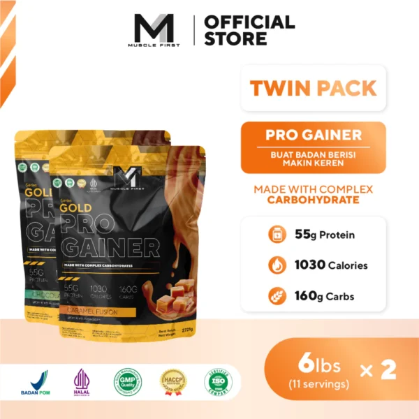 [BUNDLE] MUSCLE FIRST Pro Gainer 6lbs x2pcs - Penambah Berat Badan