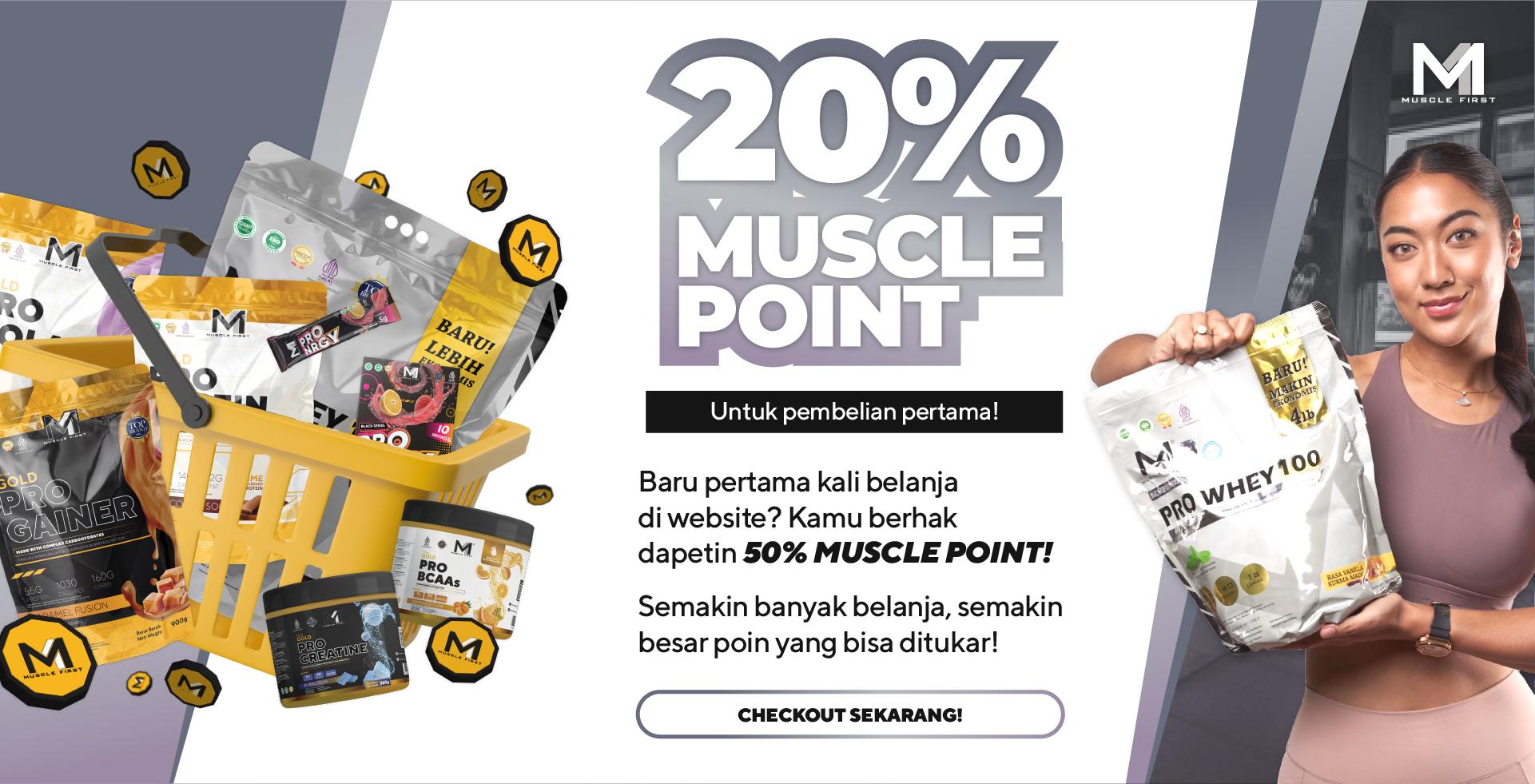 Muscle First - 50% Muscle Point