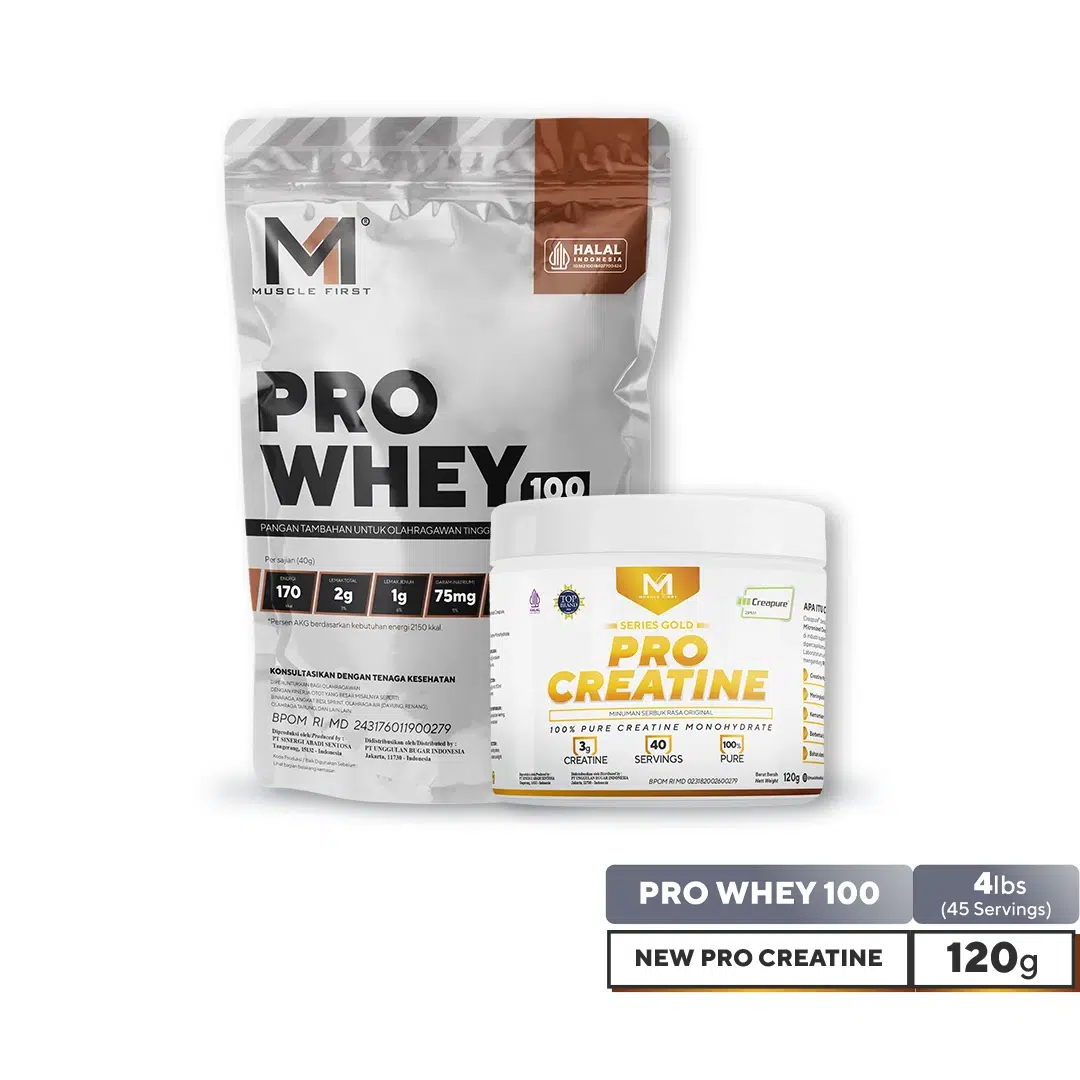 Pro Creapure 120g x Pro Whey 100